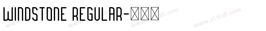 Windstone Regular字体转换